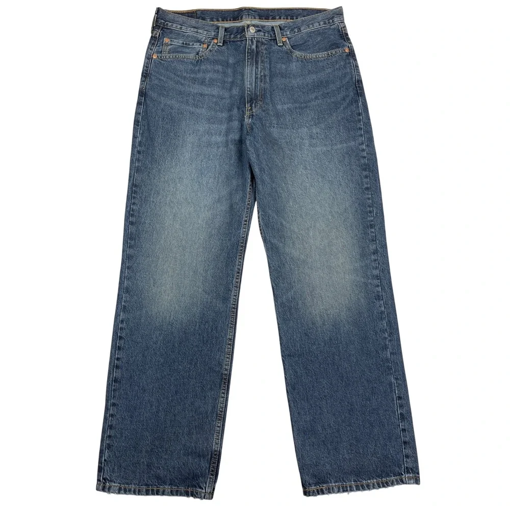 Levis 565 Loose Fit Jeans Mens 36x34 Blue Straight Leg Baggy Denim Casual